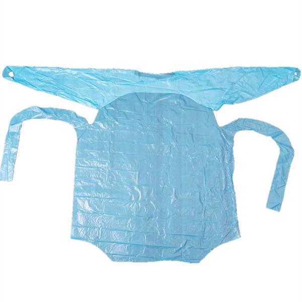 Buy cheap Disposable Medical Plastic Gown With Thumb Loop , Adult CPE Gown For Clinic from wholesalers