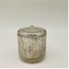 Buy cheap Vintage Ribbed Glass Bathroom Accessories Mercury Effect Round Shape from wholesalers