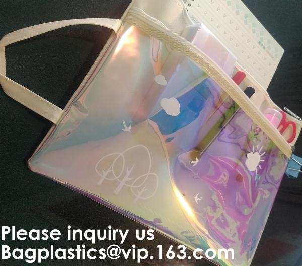 Waterproof Lining Fabric Stationery File Folder Hanging File Tote Bag,School