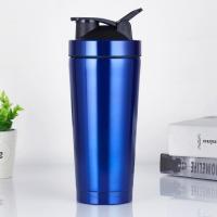 Buy cheap Stainless Steel Shaker Bottle Noise-Free 24 Oz Insulated Metal Shakers Bottles product