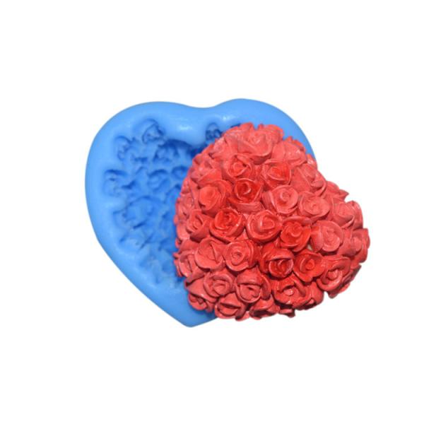 Buy cheap Food Grade Silicone Baking Utensils Fondant Cake Heart Rose 3d Silicone Mold from wholesalers