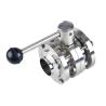 Buy cheap Forged SS304 316 316L Lock Handle Full Port 3-Piece Butt Welded Valve 3A DIN SMS from wholesalers