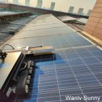1200*1000*350mm Remote Track Robot for Solar Panel Cleaning Water or Dry Washing