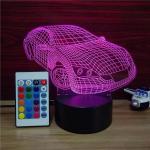 Buy cheap Popular Super Car Designs Acrylic 3D LED Night Light for Gift rechargeable and from wholesalers