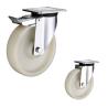 Buy cheap OEM 8 Inch White Total Brake Nylon Swivel Wheel Castors Heavy Duty from wholesalers