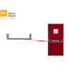 Buy cheap UL Listed 45 mm Single Swing Steel Insulated Fire Door With Panic Bar/ Fire Exit Door from wholesalers
