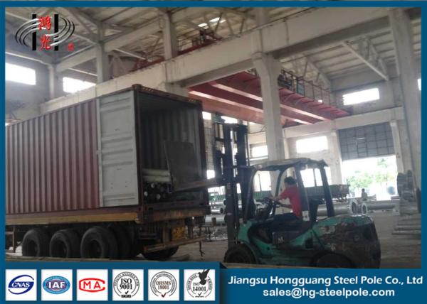 Buy cheap Round / Polygonal Q235 Q345 Q420 Steel Tubular Pole Transmission Line Poles from wholesalers