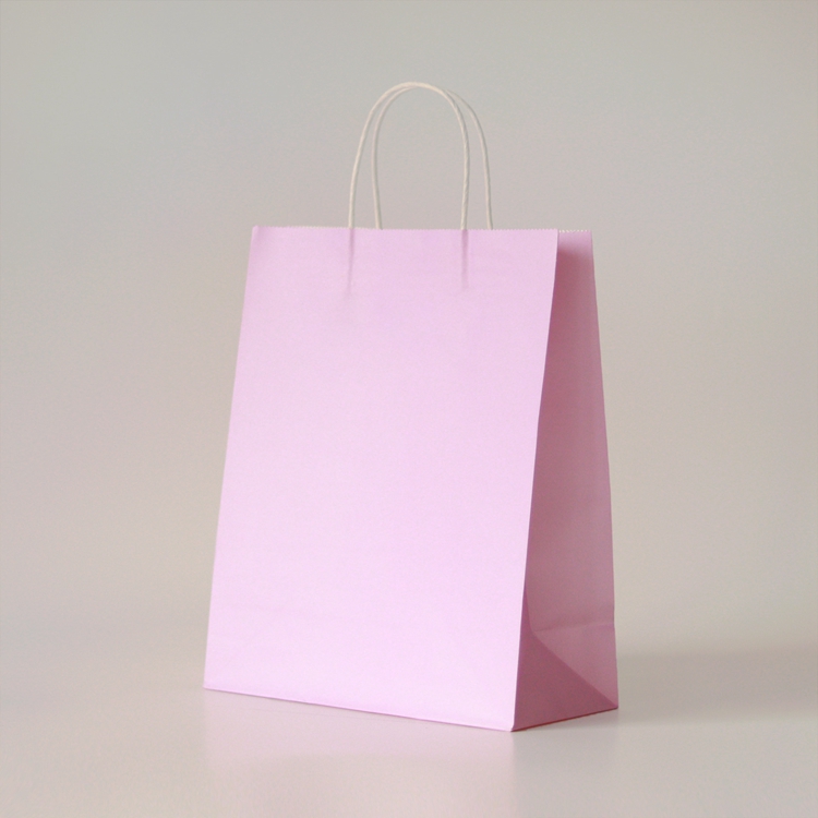 Large Industry Reusable Kraft Paper Tote Shopping Bag For Grocery With Customized Logo