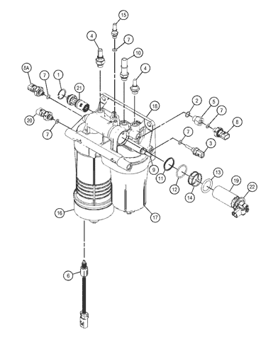 5115053 FILTER GP-WATER SEP & FUEL Parts scheme