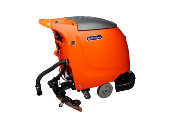 Buy cheap Colored Self Propelled Floor Cleaning Machines / Warehouse Walk Behind Scrubber Dryer from wholesalers