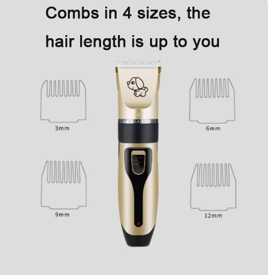 5 Speed Quiet Dog Grooming Kit Cordless Electric Rechargeable Pet Clippers