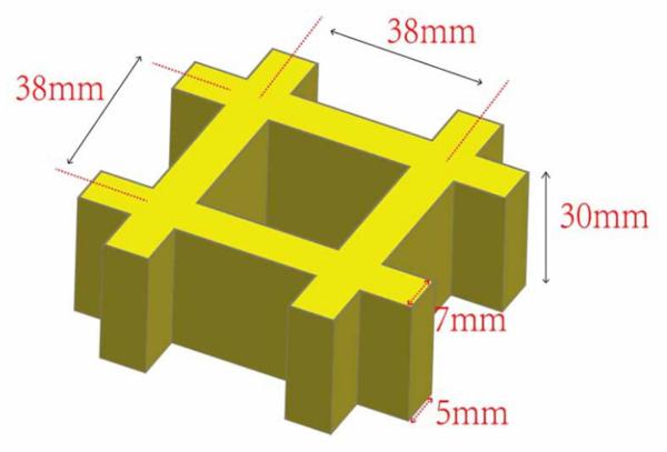 Buy cheap 38*38*30mm FRP Grating For Walkway Or Platform Customized Color And Size from wholesalers