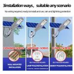 Robust Integrated Solar Street Light 100W 200W Outdoor Solar Powered Street