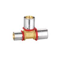 Buy cheap Nickel Plated Brass Compression Valve , Compression Reducing Tee Fittings PF3008 product