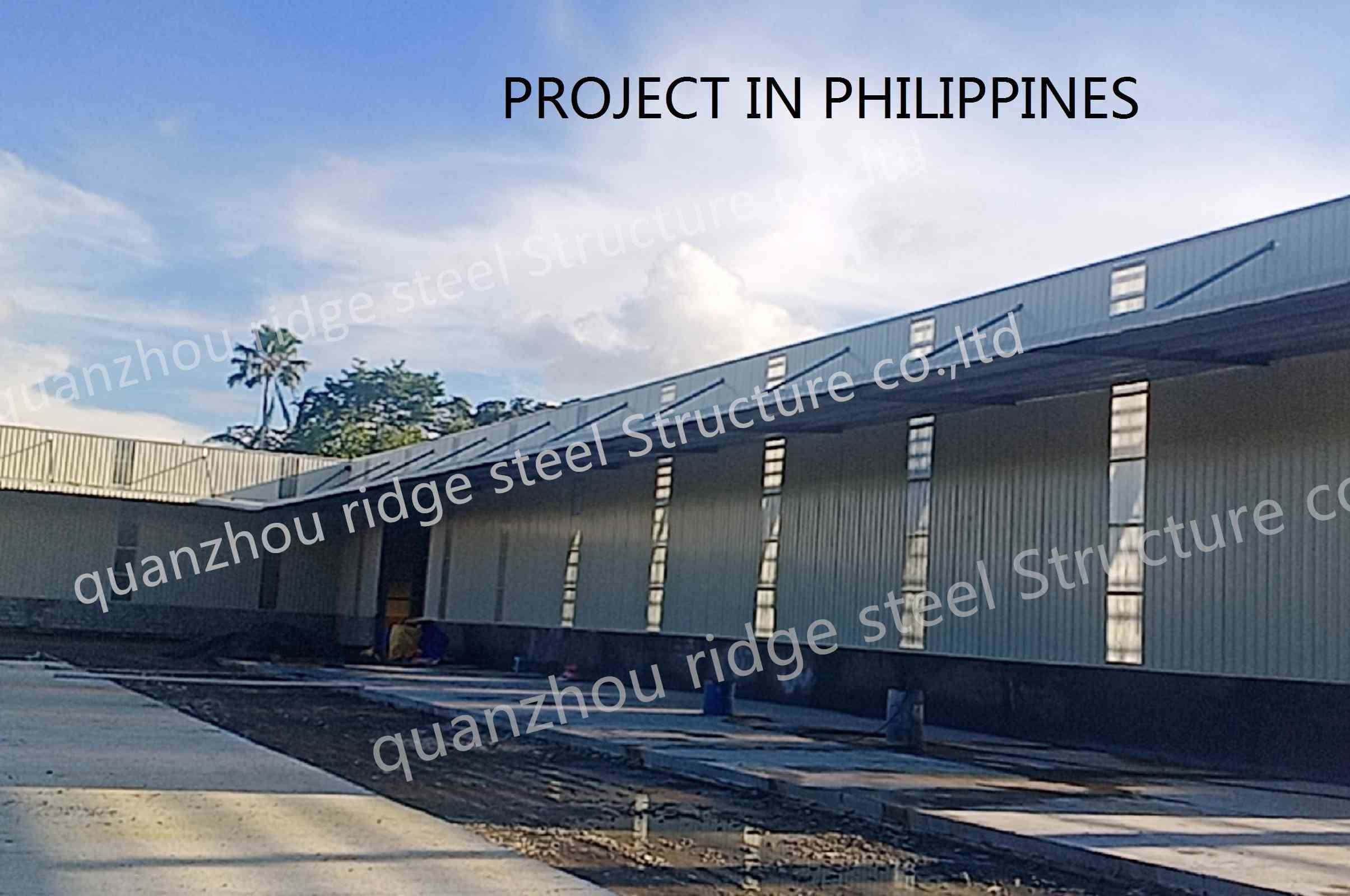 Large Span Steel Structure Workshop , Prefabricated Steel Construction Warehouse