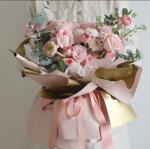 Fresh Flower Wrapping Paper Waterproof Pearl Paper 58CM * 58CM Customized