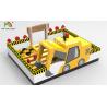 Buy cheap 10 m x 8 m Yellow Inflatable Amusement Park Forklift Theme Jumper Bounce House For Kids Party from wholesalers