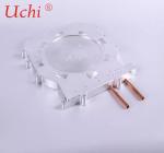 Anti Anodizing Al 6063 / Al 6061 Water Cooling Plate With Copper Tube