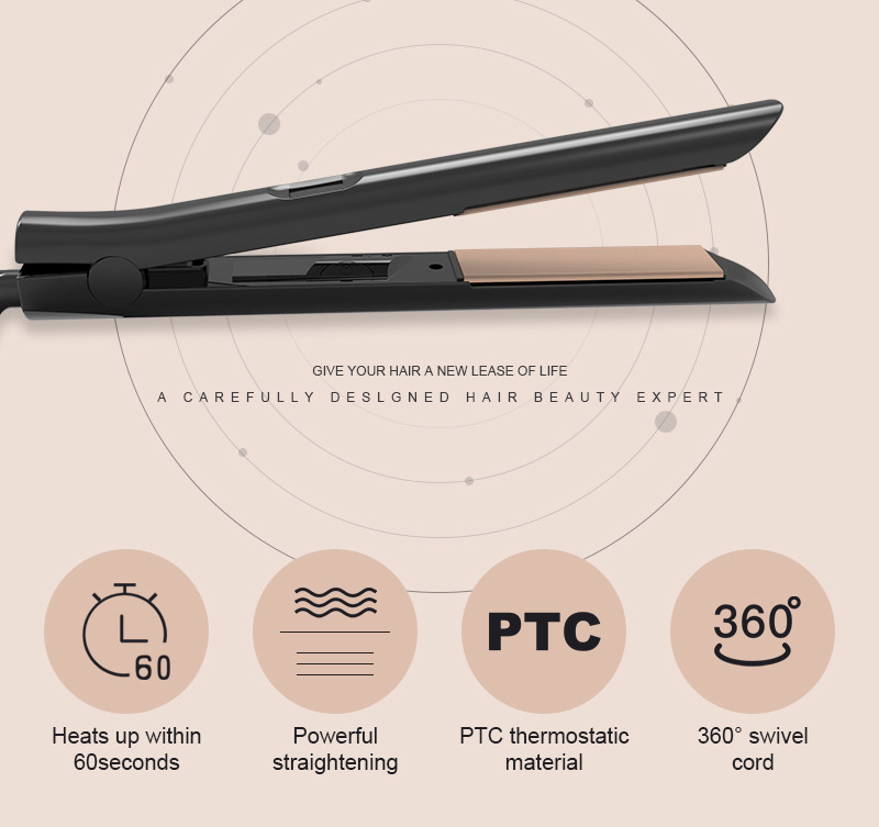 Hot Tools Titanium Flat Iron Hair Straightener 35W 240V ROHS