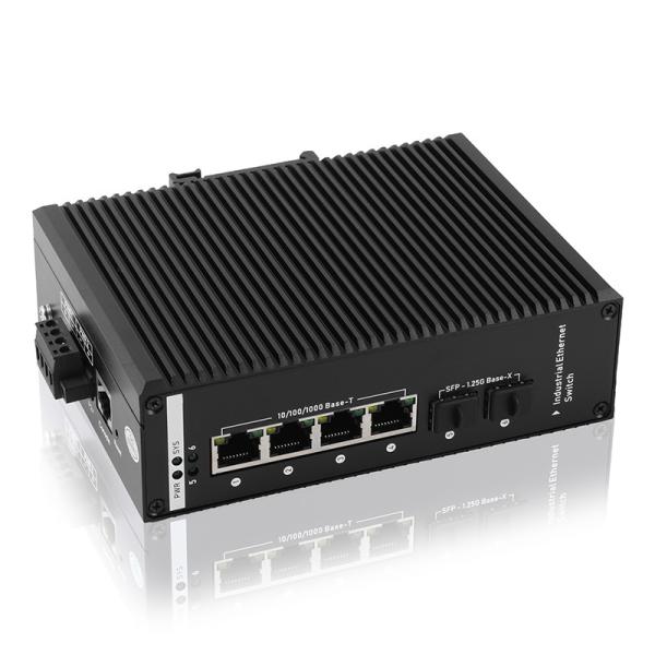 Buy cheap 2 SFP Industrial Managed POE Switch 48-56V DC Ieee 802.3 Af Switch from wholesalers