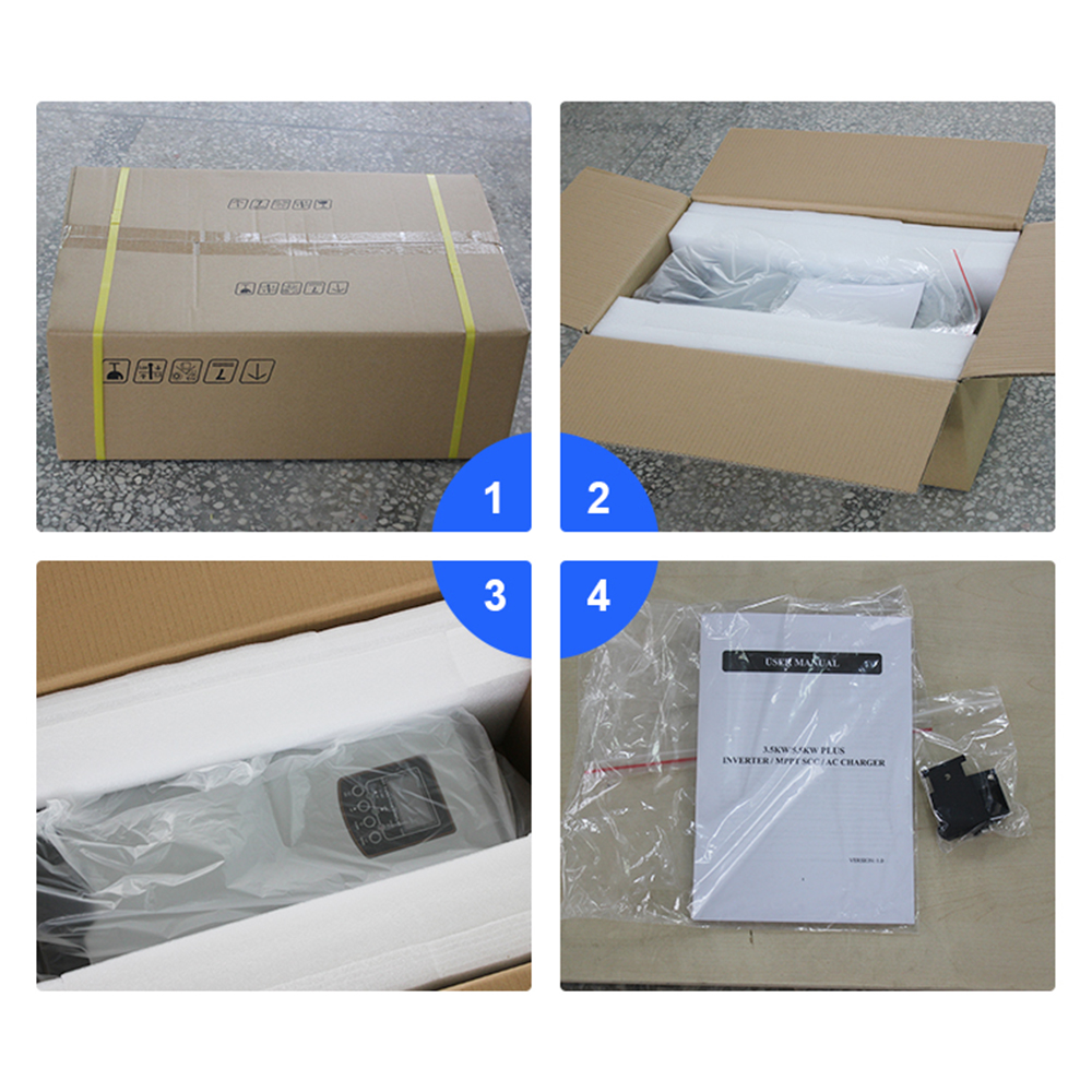 Solar Panels With Battery And Inverter For Hybrid Three Phase Solar Battery 5.5Kw Off Grid Inverter Solar Inverter Off