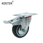 90mm/103mm/128mm/155mm Ball Bearing Rubber Furniture Trolley Caster for