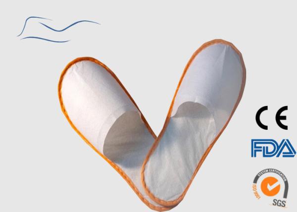 Buy cheap Personalized Closed Toe House Slippers White Color Non Woven Material 40G from wholesalers