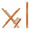 Buy cheap Cross Style Wooden Plate Display Rack , Bamboo Stainless Steel Dish Drying Rack from wholesalers