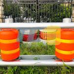 Anti Shock Diameter 370mm Spacing 0.5m Safety Roller Barrier