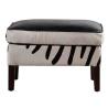Buy cheap Rectangular Real Cowhide Leather Ottoman Footstool Defaico Furniture from wholesalers