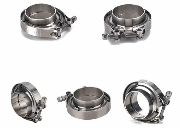 Buy cheap Ss304 OEM 2.5 Inch V Band Clamp With Male And Female Flange from wholesalers