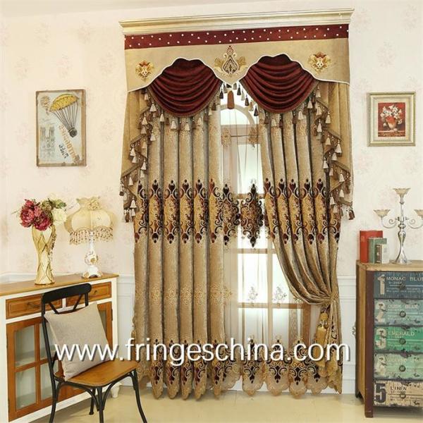 Buy cheap European Style Home Textile Blackout Jacquard Embroidery Window Curtain from wholesalers