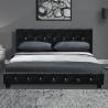 Buy cheap Cristal Button Upholstered Leather Bed from wholesalers