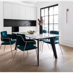 Hot Selling Golden Armrest Leisure Single Sofa Chair for Dining Room