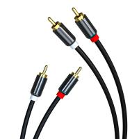 Buy cheap HDTV HiFi 6 Foot Audio And Video Cable 2RCA Male To 2RCA Male product