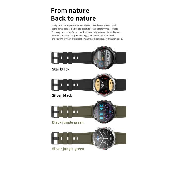 Personalised Men Smart Watch Comely Sports Big Screen Bluetooth Calling Leisure Outdoor Wristwatch