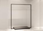 Clothing Shop Metal Clothes Display Stand With 4 Layer Shelves Floor Mounted