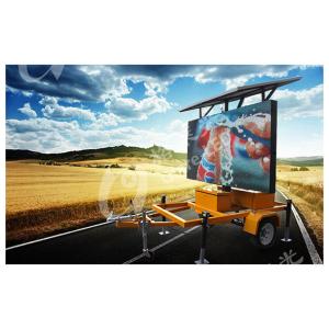 Traffic Road Arrow Message Guidance LED Sign Trailer 2.56x1.28m Vms Led Display