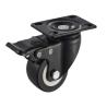 Buy cheap 50mm Low Profile Furniture Caster Wheel With Brake PP Wheel Ball Bearing Plate from wholesalers