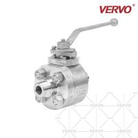 Buy cheap MNPT 2 Piece Ball Valve Welding Forged 2PC High Pressure 3/4'' Hard Seal Float product