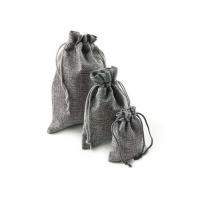 Buy cheap Recyclable Natural Burlap Drawstring Gift Bags For Wedding / Graduation Party product