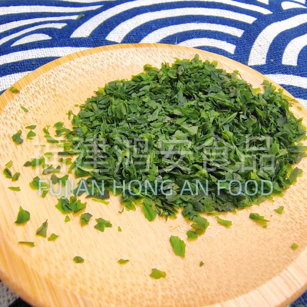 Green Aonori Ulva Lactuca Dried Seaweed Flakes Nutritious Sprinkles For Cuisine