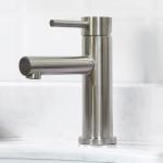 Solid Steel 316 Body Basin Mixer Brush Satin Bathroom Faucet Tap Basin Faucet