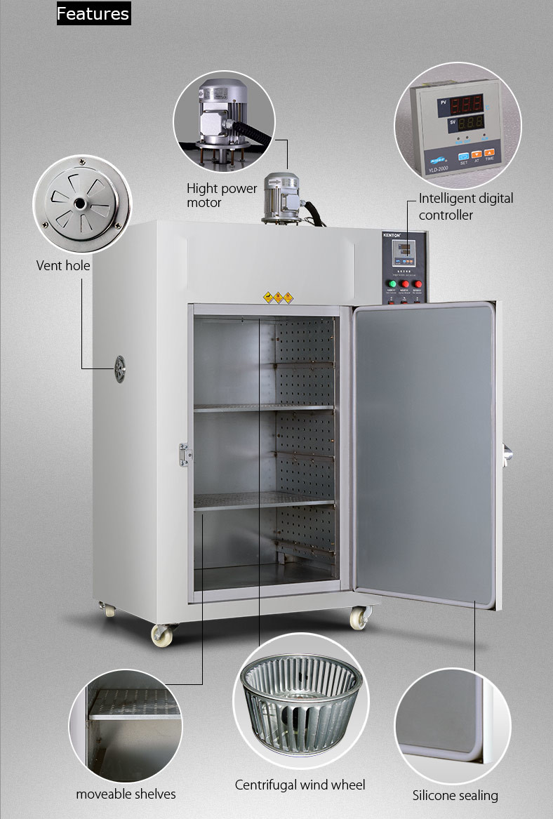Industrial Hot Air Drying Oven Electric Heating Dry Hot Air Oven For Chemicals