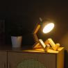 Buy cheap Wooden Reading Lamp Creative Bedroom Lamp Nordic Decoration Study Table Lamp from wholesalers