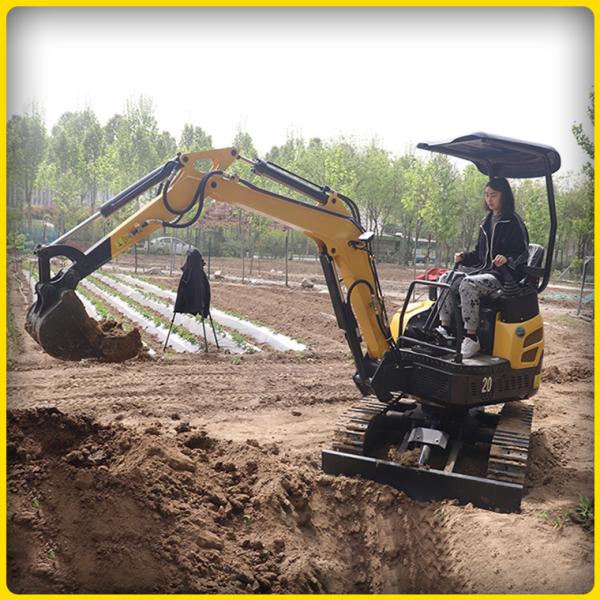 Buy cheap 2 Ton Mini Excavator Machine Three Cylinder Water Cooling 2650*1200*2300mm from wholesalers