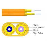 Buy cheap Flat Twin Indoor Optical Fiber Cable LSZH Multimode Duplex Fiber Optic Cable product
