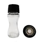 Food Grade Black 94g 60ml 110mm Pepper Glass Jars