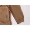 Buy cheap Ladies Sports Coats And Jackets Clothing Taupe Zip Up Fleece Jacket from wholesalers