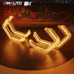 Diamond Switchback LED Angel Eyes Halo Rings 12 Months Warranty